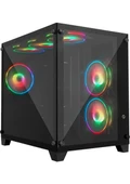 Frisby Phoenix FC-9505G 6X120mm RGB Fanlı Micro ATX Oyuncu Kasası - 1