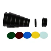 Gdx SN-01 120mm Çaplı Petekli Snoot Bowens Adaptörlü Stüdyo Flaş Aksesuarı - 2