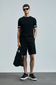 Lufian Ross Spor Erkek Chino Şort Slim Fit Siyah - 2