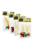 Party Doğum Günü Davet 24 Lü Bambu Kokteyl Kürdan 12cm - 1