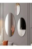 Dekoratif 3'lü Oval Ayna 40 Cm - 1