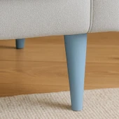 8 Adet Ahşap Ayak 12 Cm Açık Mavi M8 Civatalı Bağlantı Aparatlı Dolap Mobilya Koltuk Kanepe Destek Ayağı Ayakları thumbnail 5