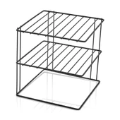2 Adet Metal 3 Katlı Dolap Içi,Tezgah Üstü Düzenleyici Organizer - 3