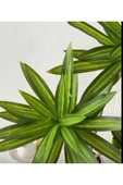 1 adet 3 dallı Yapay Salon Bitkisi İç mekan Dekorasyonu Yeşil Bıtkı thumbnail 3