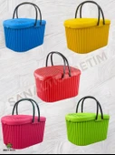 Kırmızı Piknik Sepeti 30 lt. - 3
