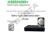 ARNA 10 KAMERALI 5 MP SESLİ WARM LED WATERPROOF 3.6 MM LENS H.265 320 GB HDD DAHİL AHD GÜVENLİK SETİ - ST51032 - 8