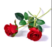 Nettenevime Yapay Çiçek Kırmızı Gül 12 Adet Tek Dal 50cm thumbnail 5