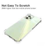 Realme C35 Uyumlu Darbe Önleyici Sararmaya Dayanıklı Airbag Korumalı Ultra Slim TPU Şeffaf Silikon Kılıf - 2