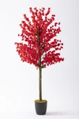 Güleç Yapay Çiçek Yapay Bahar Dalı Ağacı 150 Cm 70 Dal Kırmızı thumbnail 1