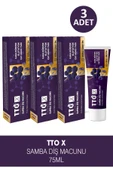 Tto X Kara Mürverli Diş Macunu 75 ml 3 Adet - 1