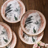 Fecra Peacock 6 Parça Pasta Tabağı Seti - 2