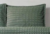 Merinos Modern Twist 3 Parça Çift Kişilik Battaniye Seti Kutulu 220x240 Haki - 3