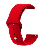 Sneezy Huawei Watch GT4 41mm İle Uyumlu 18mm PureLux Soft Silikon Kordon  Kımızı thumbnail 5