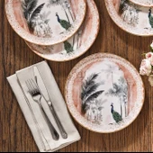 Fecra Peacock 6 Parça Pasta Tabağı Seti - 3