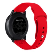 Sneezy Huawei Watch GT4 41mm İle Uyumlu 18mm PureLux Soft Silikon Kordon  Kımızı thumbnail 2