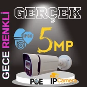 5MP 1440p Warm Led 4 Kameralı 1 TB Harddisk Dahil IP Poe Güvenlik Kamerası Seti - ST-541TW - 2