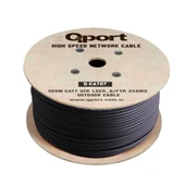 QPORT Q-CATO7 500M CAT7 LSOH S/FTP FULL BAKIR 23AWG SİYAH HALOGEN FREE KABLO - 2