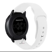 Sneezy Huawei Watch GT5 41mm İle Uyumlu Yumuşak PureLux Soft Silikon Kordon  Beyaz thumbnail 2