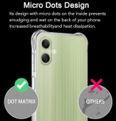 Samsung Galaxy A06 Uyumlu Darbe Önleyici Sararmaya Dayanıklı Airbag Korumalı Ultra Slim TPU Şeffaf Silikon Kılıf - 5