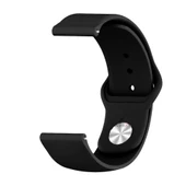 Sneezy Huawei Watch GT5 41mm İle Uyumlu Yumuşak PureLux Soft Silikon Kordon  Siyah - 3
