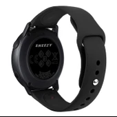 Sneezy Huawei Watch GT5 41mm İle Uyumlu Yumuşak PureLux Soft Silikon Kordon  Siyah - 2