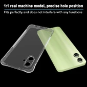 Samsung Galaxy A06 Uyumlu Darbe Önleyici Sararmaya Dayanıklı Airbag Korumalı Ultra Slim TPU Şeffaf Silikon Kılıf - 4