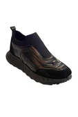 Siyah Hakiki Deri Comfort Taban Sneaker - 2