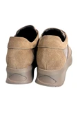 Bej Hakiki Deri Comfort Taban Sneaker - 4