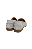 Gri Hakiki Süet Deri Loafer - 4