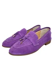 Mor Hakiki Süet Deri Loafer - 3