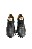 Siyah  Hakiki  Deri Comfort Taban Sneaker - 3