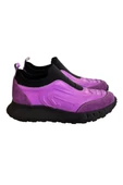 Mor Hakiki Deri Comfort Taban Sneaker - 1