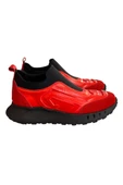Kırmızı Hakiki Deri Comfort Taban Sneaker - 1