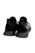 Siyah Hakiki Deri Comfort Taban Sneaker - 4