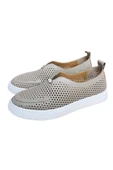 Vizon Hakiki Deri Delikli Hafif Comfort Taban Sneaker - 4