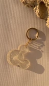 Şeffaf Renk Ve Simli Mickey Mouse Anahtarlık Gold Aksesuarlı El Yapımı Epoksi Hediyelik thumbnail 3