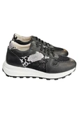 Siyah Hakiki Deri Dantel Detay Comfort Taban Sneaker - 1