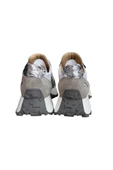 Beyaz Hakiki Deri Vizon Garnili Comfort Taban Bağcıklı Sneaker - 3