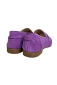 Mor Hakiki Süet Deri Loafer - 4