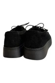 Siyah Hakiki Deri Süet  Comfort Taban Günlük Ayakkabı - 4