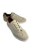 Bej Hakiki Süet Deri Comfort Taban Sneaker - 1