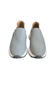 Gri Hakiki Deri Yanları Lastikli Comfort Taban Sneaker - 2