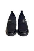 Siyah Rugan Hakiki Deri Comfort Taban Sneaker - 3