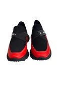 Kırmızı Hakiki Deri Comfort Taban Sneaker - 3