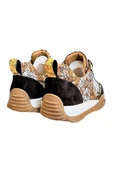 Kahve Hakiki Deri Desenli Comfort Taban Bağcıklı Sneaker - 3