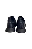 Siyah Hakiki Deri Comfort Taban Sneaker - 4