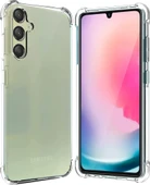 Samsung Galaxy A26 Uyumlu Darbe Önleyici Sararmaya Dayanıklı Airbag Korumalı Ultra Slim TPU Şeffaf Silikon Kılıf - 1
