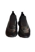Siyah Hakiki Deri Comfort Taban Sneaker - 3