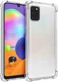 Samsung Galaxy A31 Uyumlu Darbe Önleyici Sararmaya Dayanıklı Airbag Korumalı Ultra Slim TPU Şeffaf Silikon Kılıf - 1