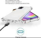 Samsung Galaxy A31 Uyumlu Darbe Önleyici Sararmaya Dayanıklı Airbag Korumalı Ultra Slim TPU Şeffaf Silikon Kılıf - 6